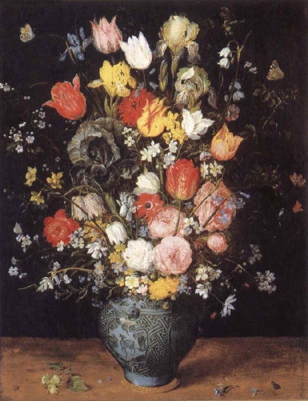 Jan Brueghel The Elder Flower in a blue vase